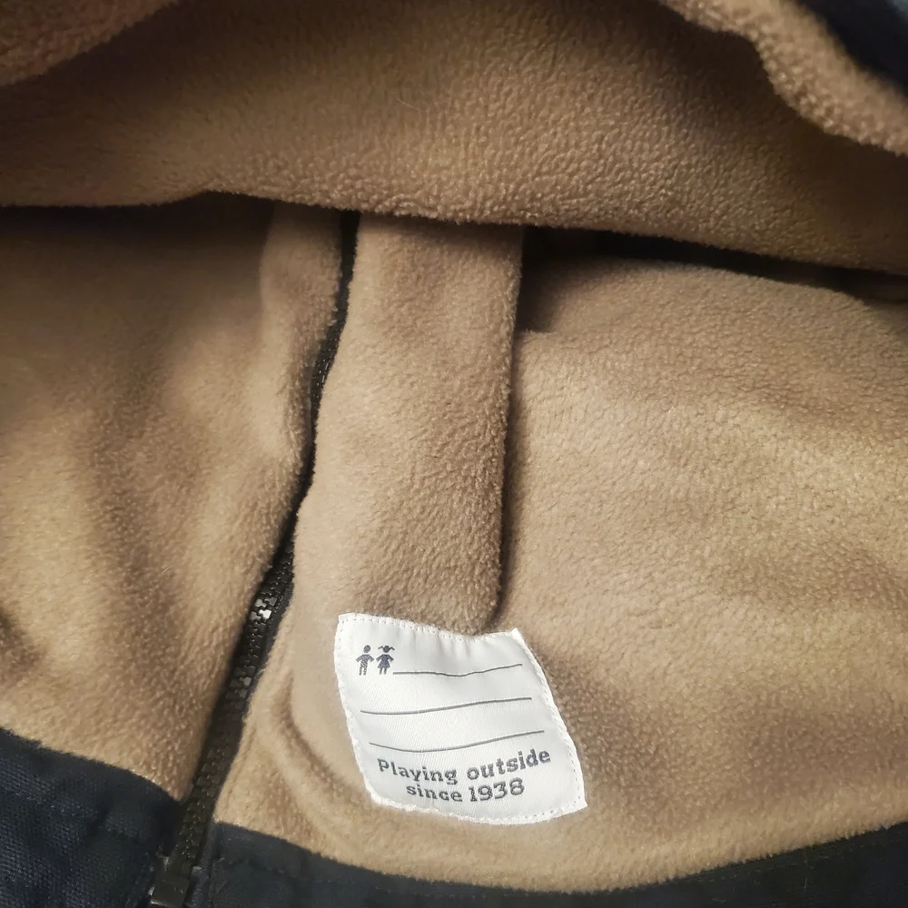 Vintage Columbia PFG Boys Youth L Sherpa Lined Canvas Jacket Navy
